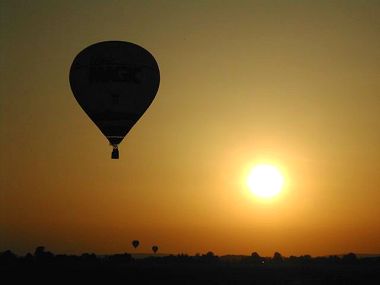Balon o zachodzie