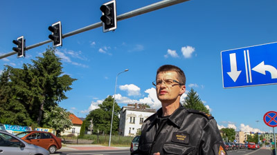 Światła przy straży pożarnej