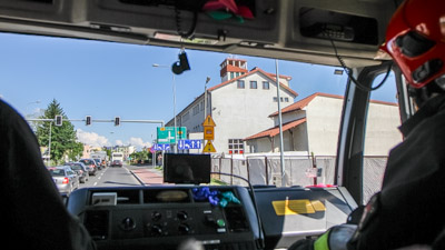 Światła przy straży pożarnej