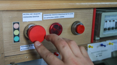 Światła przy straży pożarnej