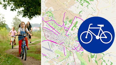 Ścieżki rowerowe w Krośnie