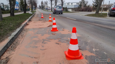 Zanieczyszczenie na ul. Tysiclecia