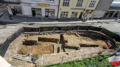 Prace archeologiczne przy Bramie Wgierskiej