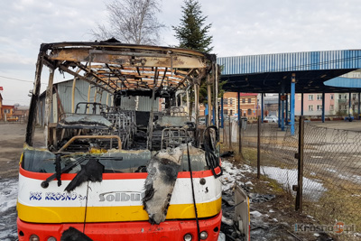 Spalony autobus